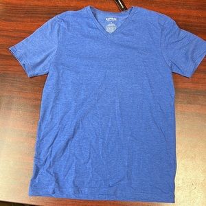 Express blue stretch v neck